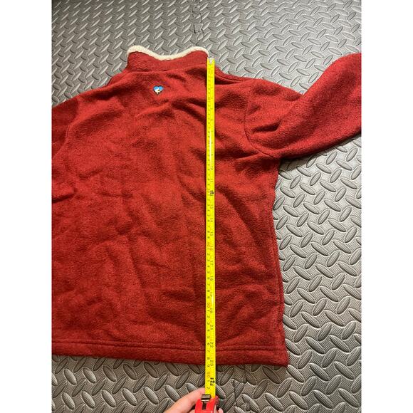 KUHL Alfpaca Women’s Size Medium Burgundy 1/4 Zip Pullover Fleece Sweater - Picture 6 of 6